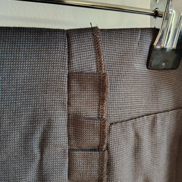 Sacoor Brothers Wool Silk A-Line Knee-Length Skirt size EU 42 / UK 14 / US 12 - Picture 3 of 12